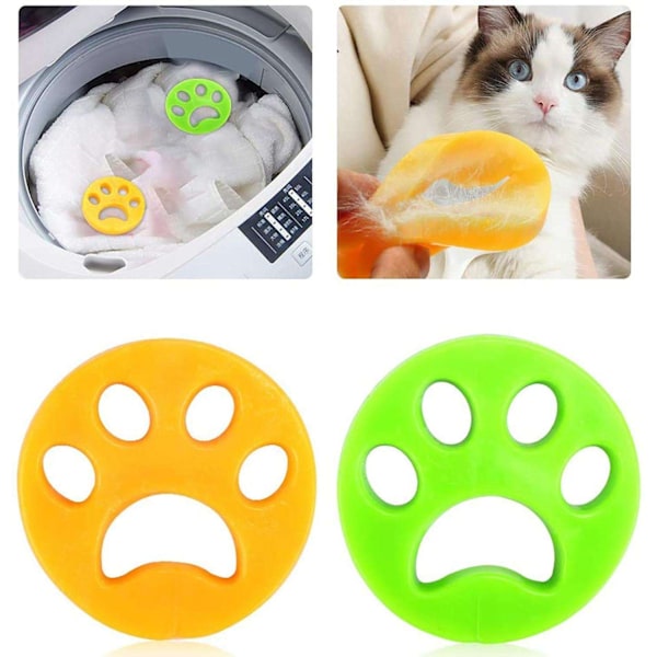 2 Pack - Pelsfjerner til tøj - Fjerner hunde- og kattehår Multicolor one size