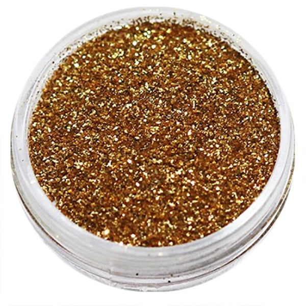 Nagelglitter - Finkornigt - Guldbrun - 8ml - Glitter Guld