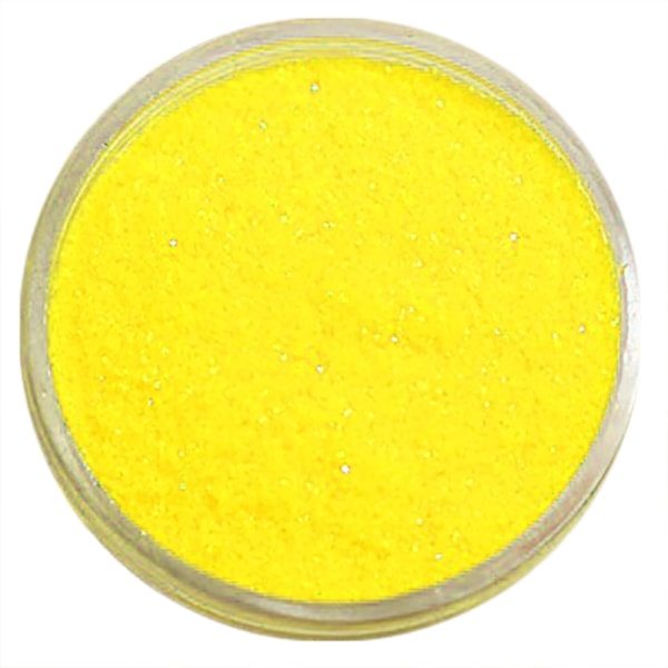 Negleglitter - Finkornet - Gul - 8ml - Glitter Yellow