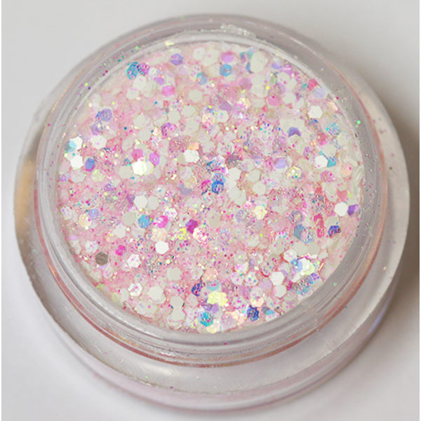 Kynsien glitter - Mix - Fairy flossy - 8ml - Glitter Pink