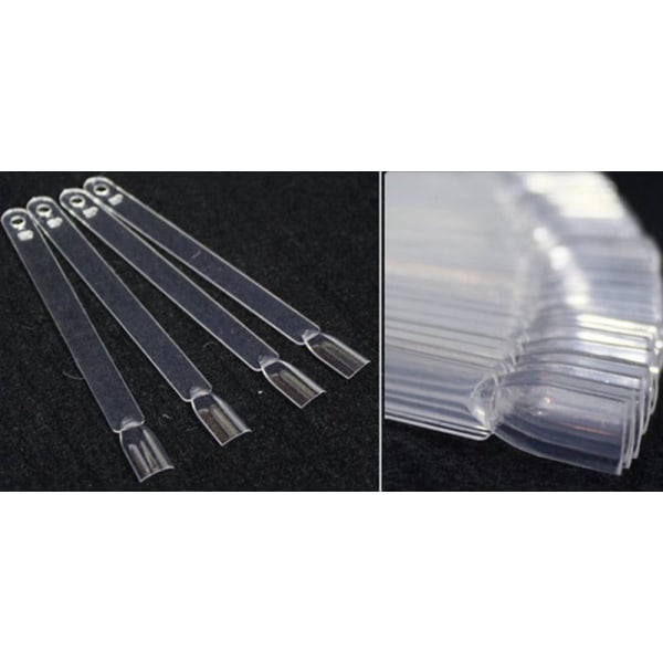 Visningstips, fleksibelt prøvekart / display med tips i plexiglass
