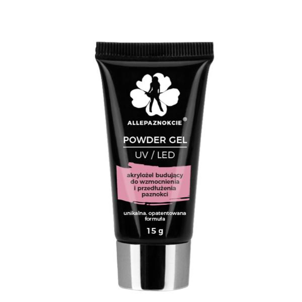 Polygel - Powder gel - French Pink 15ml - Akrylgel Pink