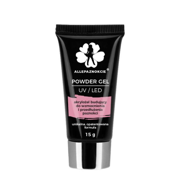 Polygel - Powder gel - French Pink 15ml - Akrylgel Rosa