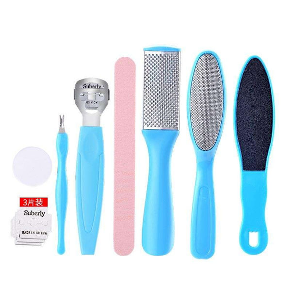 8 dele - Pedicure Kit / Fodfiler - Fodpleje Multicolor