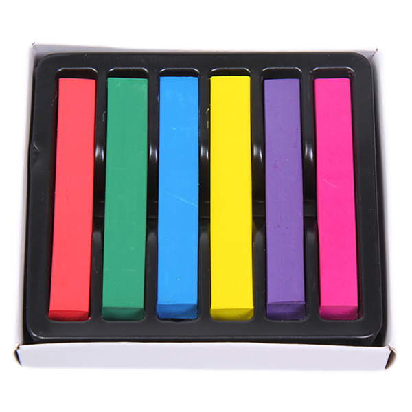 Kastovärjäysvärihiuskynät 6 kpl Multicolor