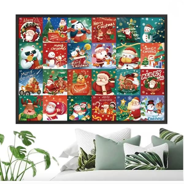 Adventskalender - Pussel 1008 Bitar - Julkalender 2026 multifärg