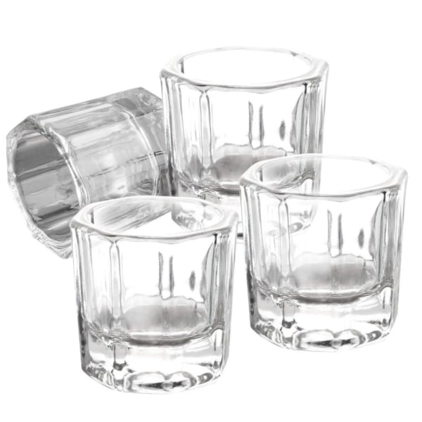 Diskkopp - Dappen dish - Crystal Glass cup - Acrylic Liquid Transparent 3st