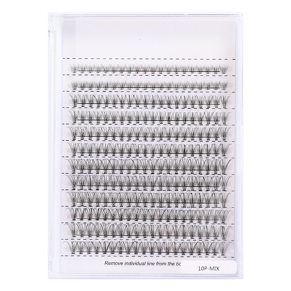 Individuella lösögonfransar - Set natural look volume lash - 40p Svart