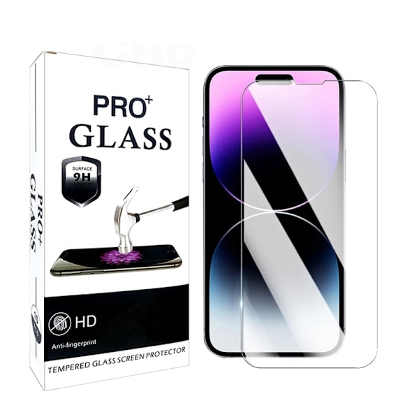 3 stk Hærdet glas iPhone 13/13 PRO/14 - Skærmbeskyttelse Transparent