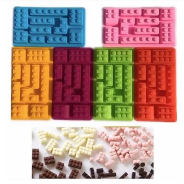 Jää/suklaa/hyytelömuotti - LEGO - palikat Rakennuspalikat Robotti Multicolor