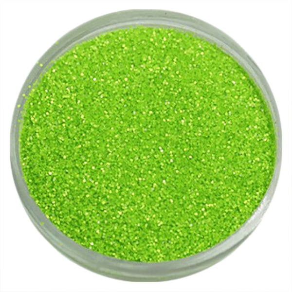 Nagelglitter - Finkornigt - Neon grön (matt) - 8ml - Glitter Grön