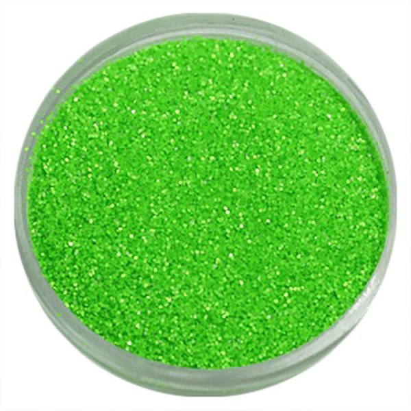 Negleglimmer - Finkornet - Neongrøn - 8ml - Glitter Green