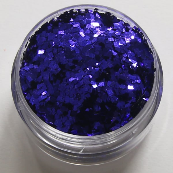 Kynsien glitter - Neliö - Sininen - 8ml - Glitter Blue
