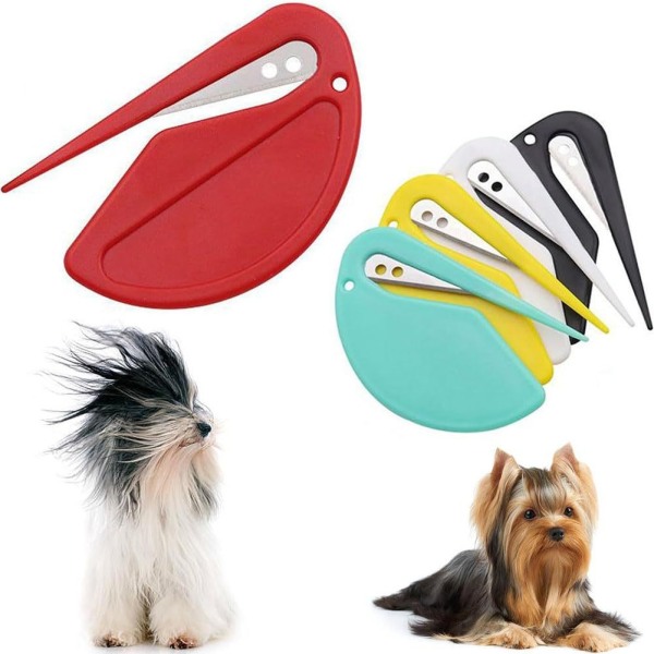 Effektiv & Smärtfri Pälsvård Pet Knotting Comb - Perfekt för husdjur MultiColor 1-Pack