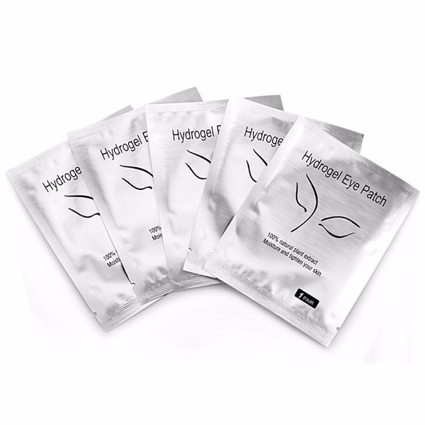 10 par øjenplastre, øjenpuder, eyelash extensions