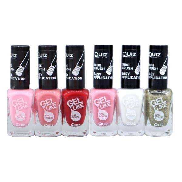 6st nagellack, nail polish - Set  - multifärg