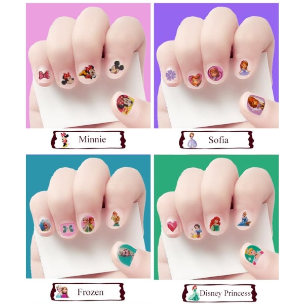 Nagelstickers - Disney prinsessor pyssel makeup - Snövit multifärg