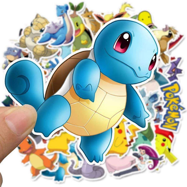 100 tarraa - Pokemon - Piirretty Multicolor