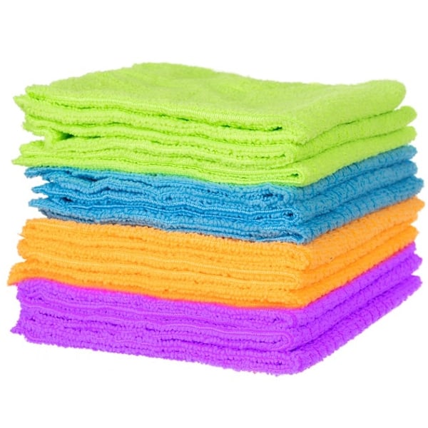 Mikrofiberdukar 12-pack – Perfekt för Effektiv Rengöring Multicolor