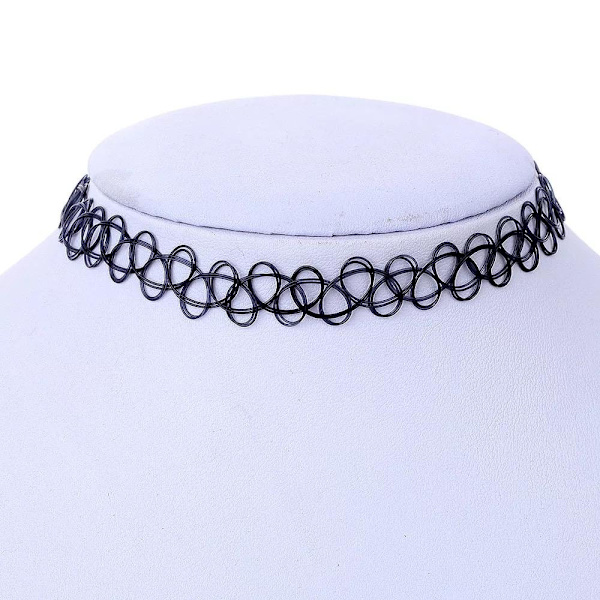 Choker halskjede - One size Black one size