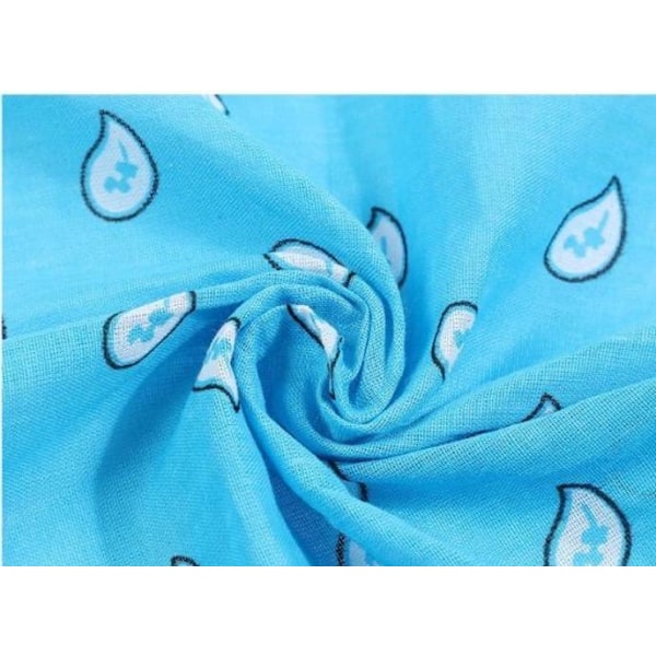 Bandana Paisley mønster tørklæder Light blue