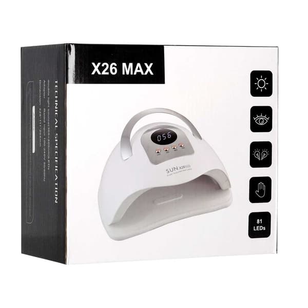 UV/LED-lampa med Timerfunktion Vit