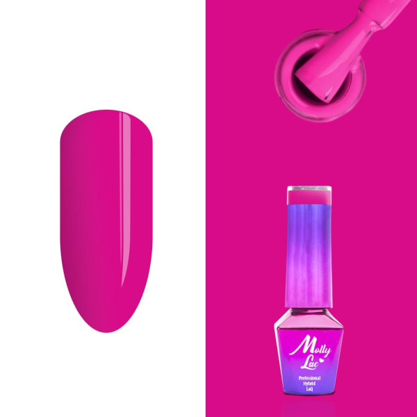 Mollylac - Gellack - Flamingo - Nr143 - 5g UV-gel / LED Pink