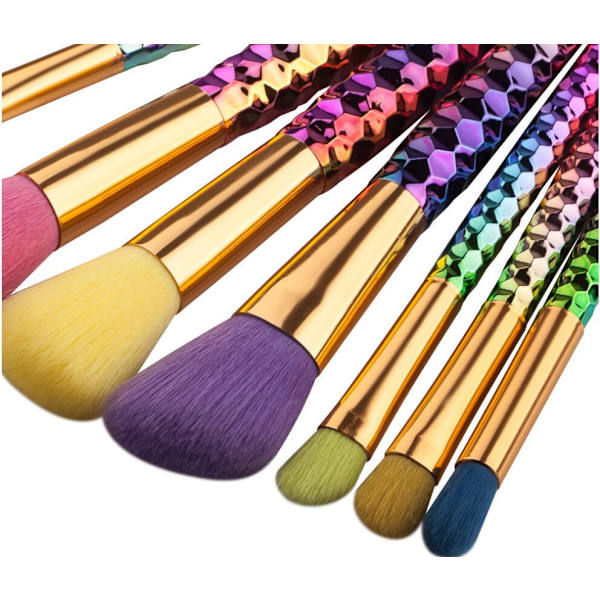 7 meikkisivellintä merenneito sateenkaari - Meikkisiveltimet yksisarvinen Multicolor
