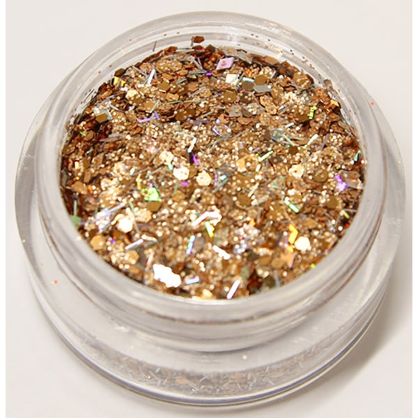 Kynsien glitter - Mix - Mole - 8ml - Glitter Gold