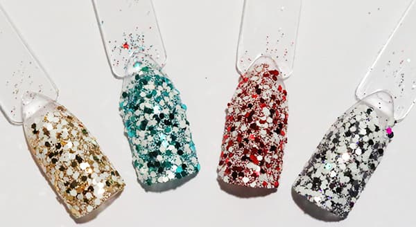 Nagelglitter - Mix - White silver - 8ml - Glitter