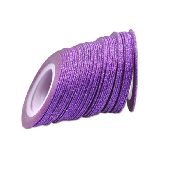 Glitter-raitateippi, kynsiteippi Purple