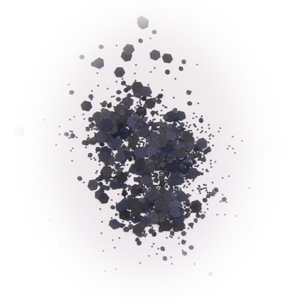 Kynsien glitter - Mix - Tummansininen hiili - 8ml - Glitter