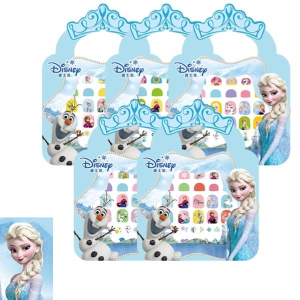 Disney prinsesser craft makeup - Negle sticks 100 stk MultiColor Elsa - 2