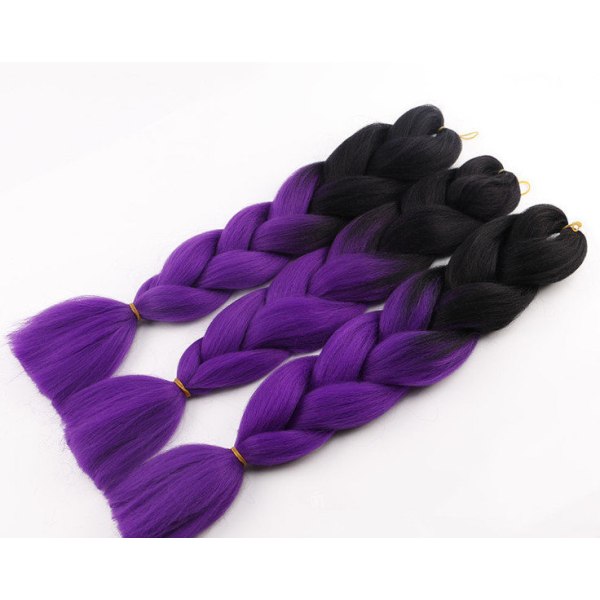 Jumbo braids, Ombre braids , Rasta flätor  - 24 färger Jumbo - 10