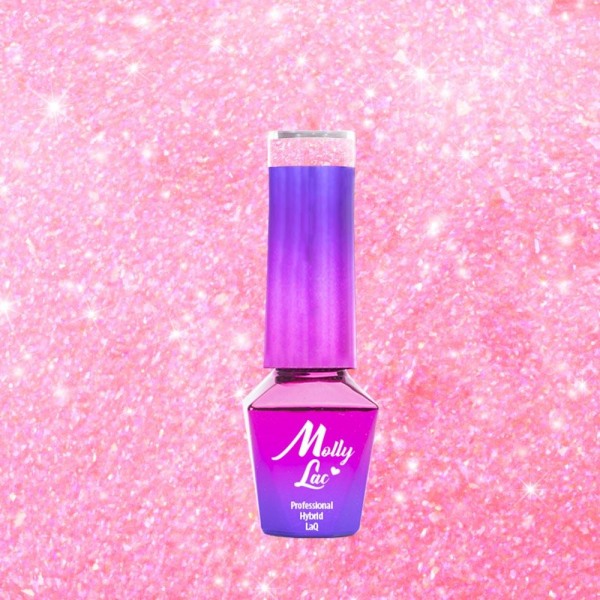 Mollylac - Gelelakk - Mermaid Whispers - Nr594 - 5g UV gel/LED Pink