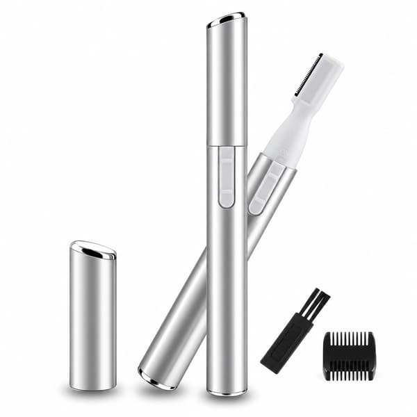Trimmer för Ögonbryn/ansiktshår/näshår/bikinilinje Silver