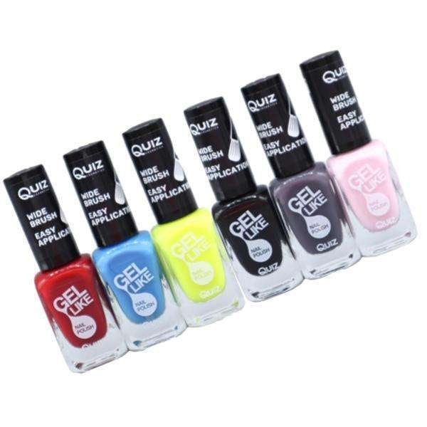 6st nagellack, nail polish - Set  - multifärg