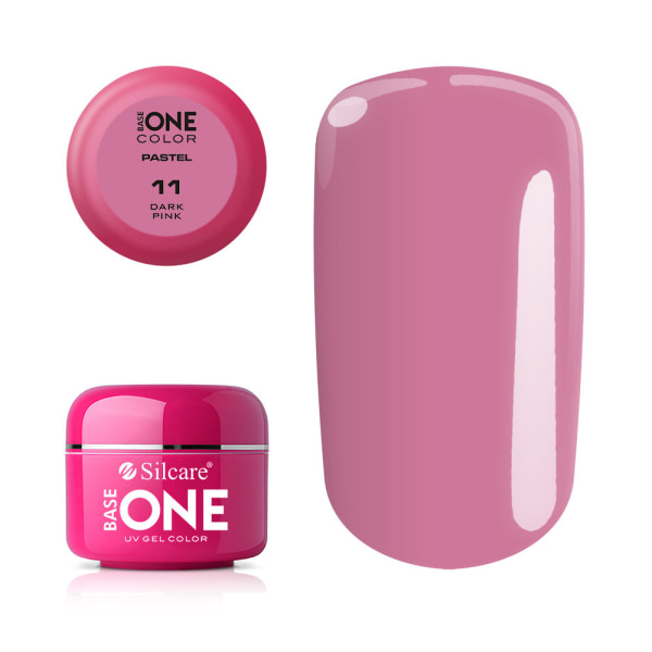 Base one - Pastell - Mørk rosa 5g UV-gel Pink