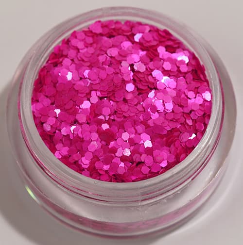 1st hexagon glitter lila (matt)