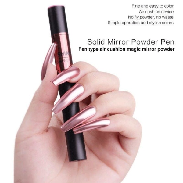 Mirror powder pen - Chrome pigment - 18 olika färger - MCB16
