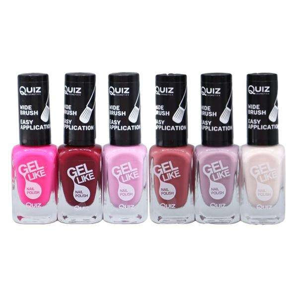 6st nagellack, nail polish - Set  - multifärg