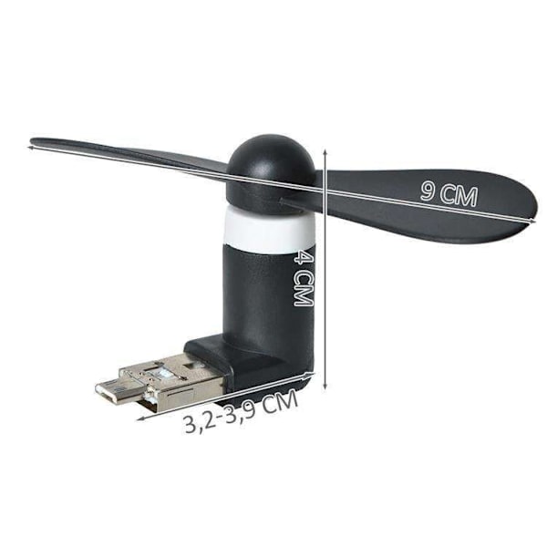 Mini USB Ventilator: Din bærbare følgesvend for coolness Black