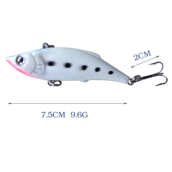 5 st wobbler glow in the dark crankbait multifärg