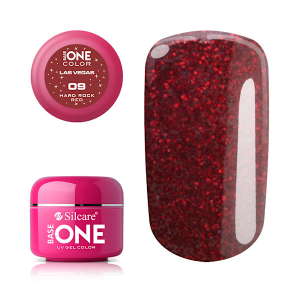 Base one - Las vegas - Hard rock red 5g UV gel Red