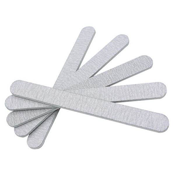 Nagelfilar raka dubbelsidiga 100/180 grit grå 5-pack grå