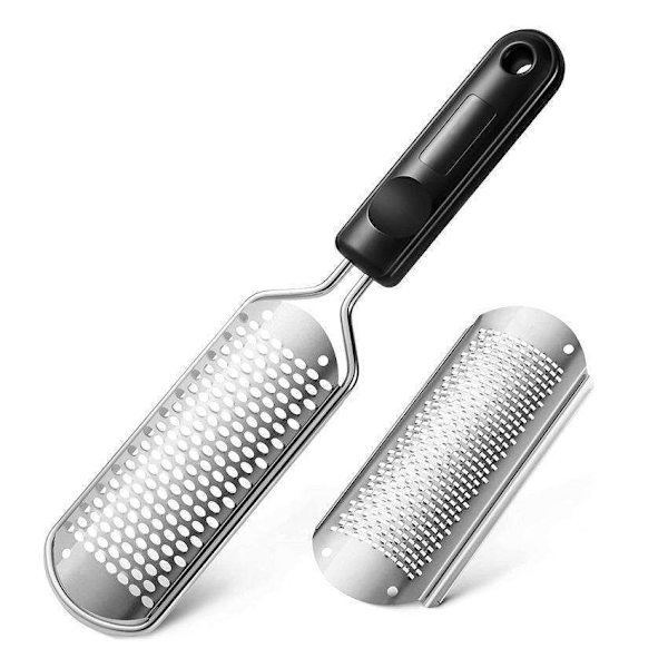 Glatte fødder med stil - Sort fodfil i rustfrit stål Black