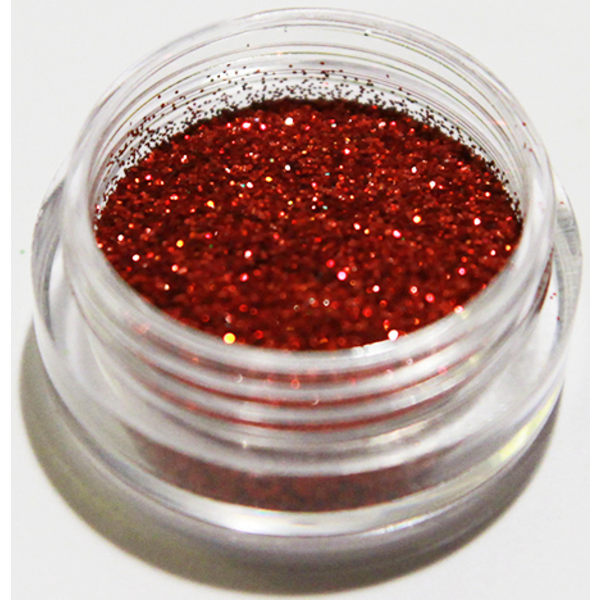 Kynsien glitter - Hienorakeinen - Punainen - 8ml - Glitteri Red