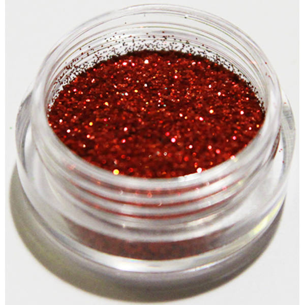 Kynsien glitter - Hienorakeinen - Punainen - 8ml - Glitteri Red