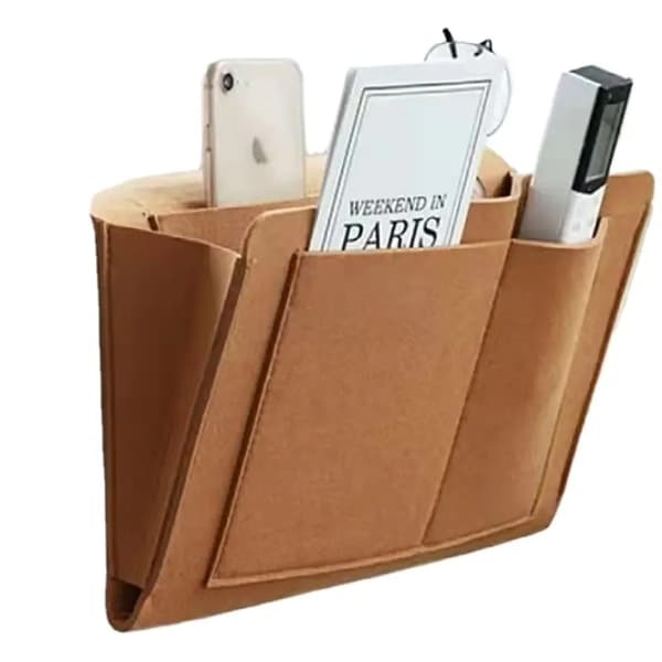 Pouch Bed - Filt opbevaringstaske til dit hjem Beige