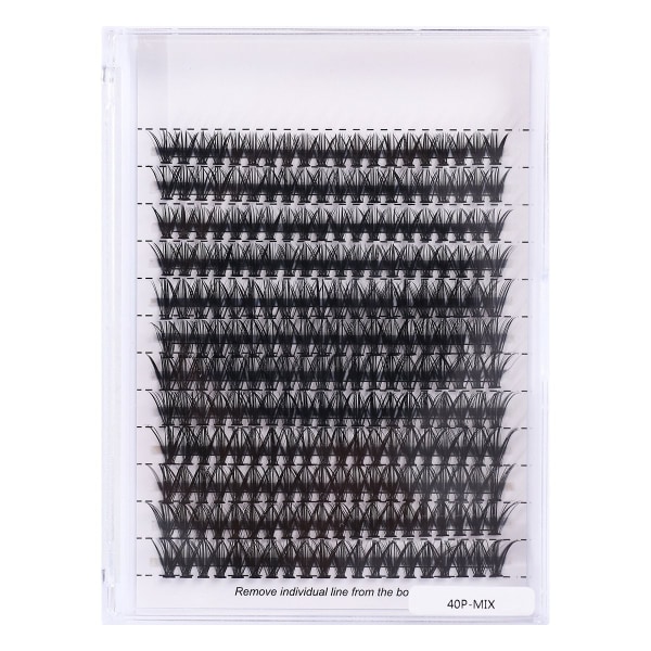 Individuella lösögonfransar - Set natural look volume lash - 40p Black